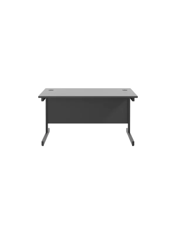 Single Upright Desk – Black