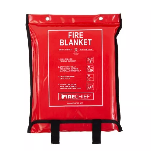 Firechief Soft Case Fire Blanket with K40 Woven Glass Fibre BS EN 1869:2019 Certified