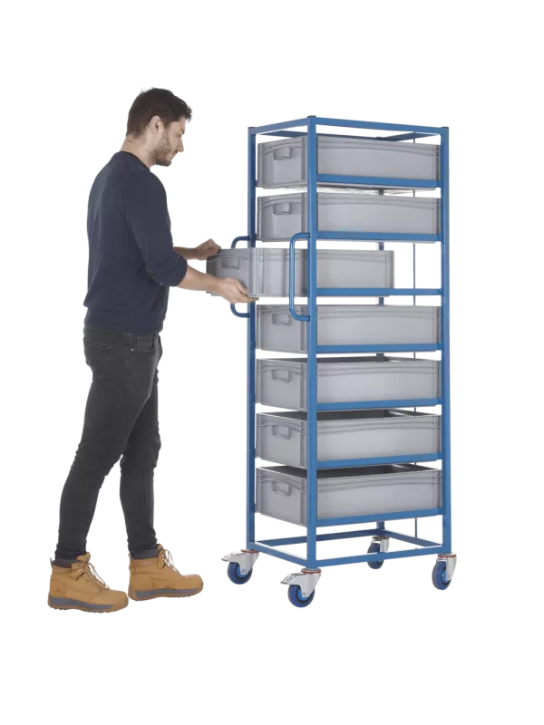 GPC Tray Rack with 170 x 600 x 400 mm 35.5 Litre Containers
