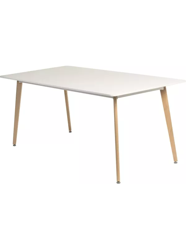 Teknik Skandi Rectangular Table – Contemporary Dining Table with Beech Legs