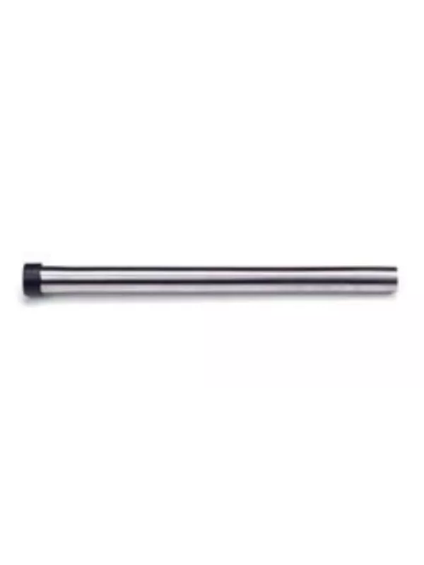 Straight stainless-steel vacuum extension tube on a white background.