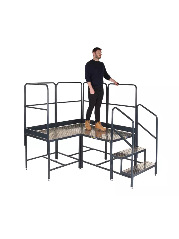 Climb-It Three Platforms Corner Modular