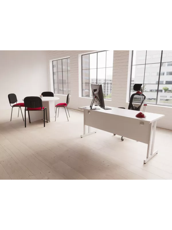 Impulse Straight Cantilever Office Desk – 1000mm to 1800mm