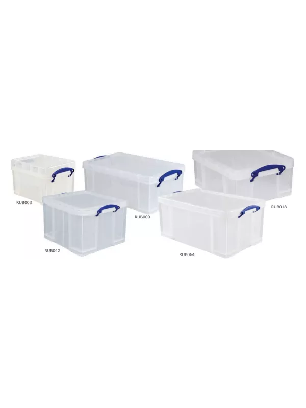 GPC Clear Plastic Storage Boxes