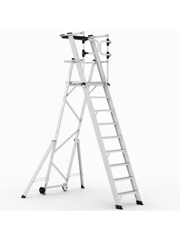 Climb-It Large Platform Folding Steps with Safety Gates