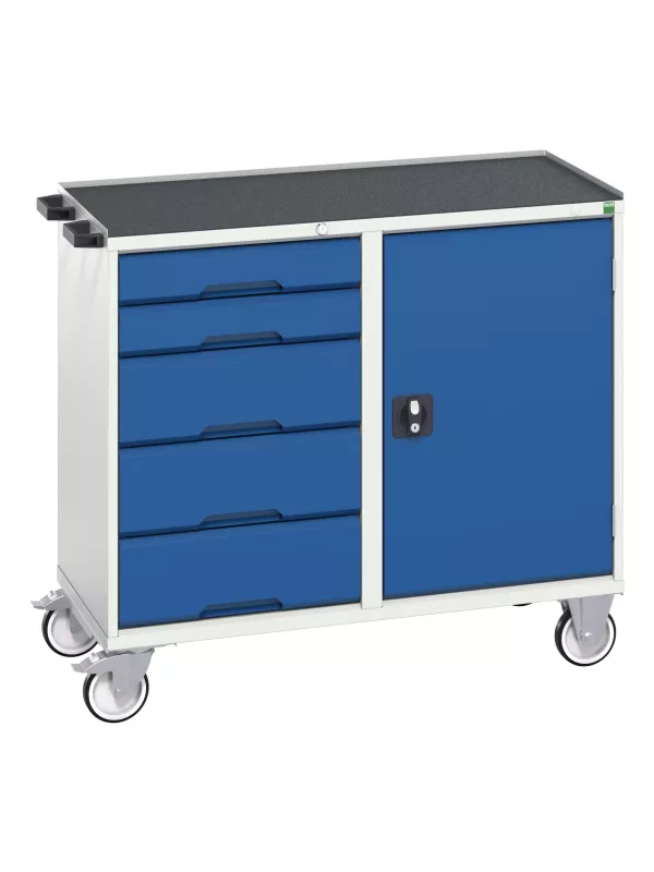 Bott Maintenance Trolleys Cupboard - 5 Drawers 1 door Cabinet