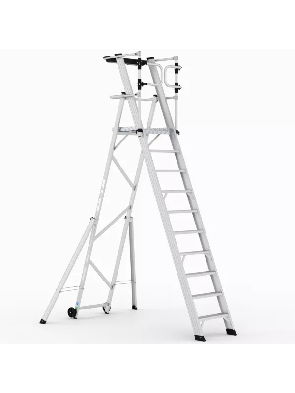 Climb-It Large Platform Folding Steps with Safety Gates