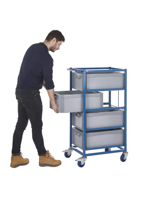 GPC Tray Rack with 220 x 600 x 400 mm 44 Litre Containers