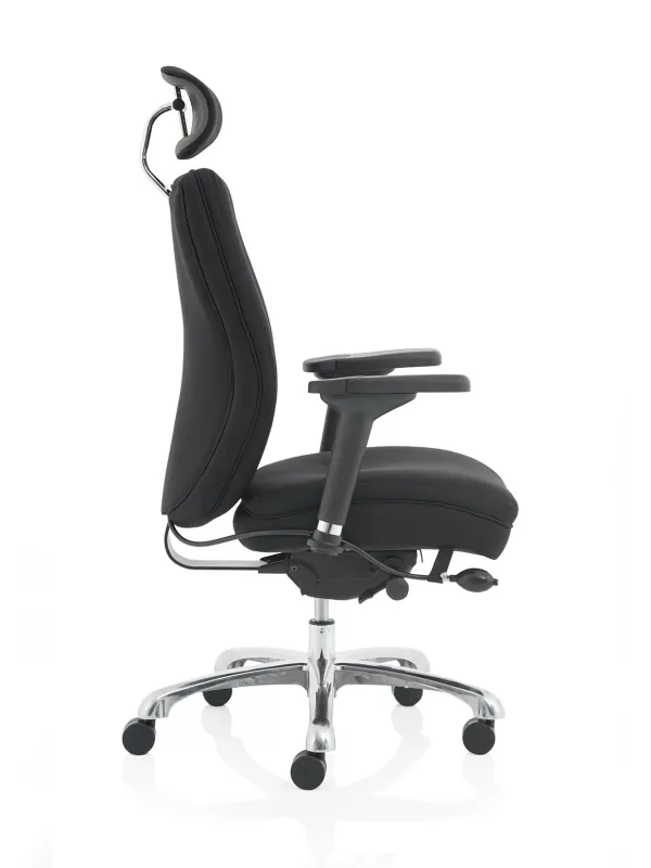 Domino 24-Hour Ergonomic Posture Chair – Adjustable Lumbar, Arms & Headrest