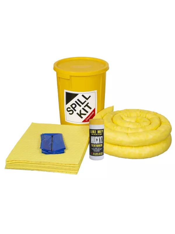 Fentex 30L Chemical Spill Kit in Small Yellow Drum