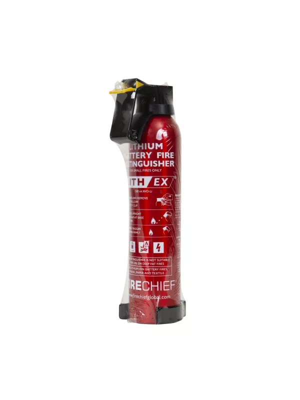 Firechief Lith‑Ex 500 ml Lithium‑Ion Battery Fire Extinguisher