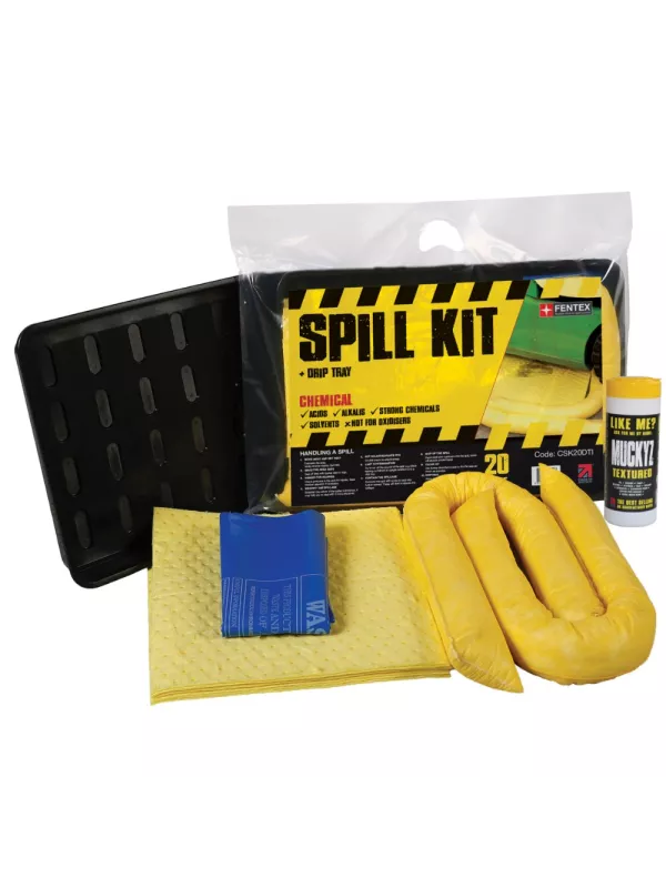 Fentex Chemical Spill Kit + Drip Tray