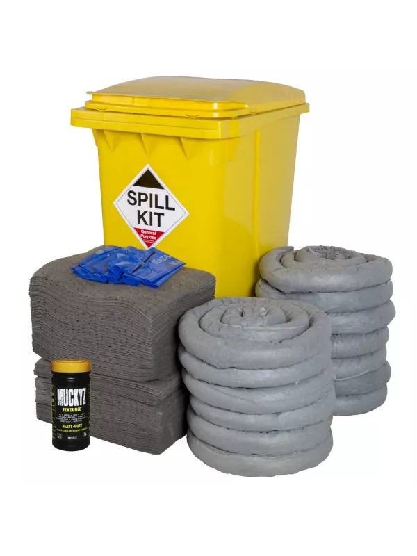 Fentex General Purpose Spill Kit in Wheelie Bin 360Litres