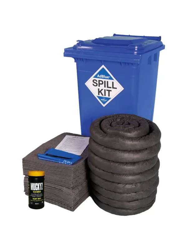 Fentex 240L AdBlue® Spill Kit in Blue Wheelie Bin