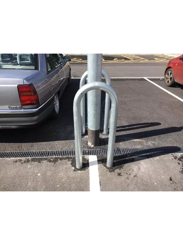 Galvanised Post Protector Car Parks & EV Chargers