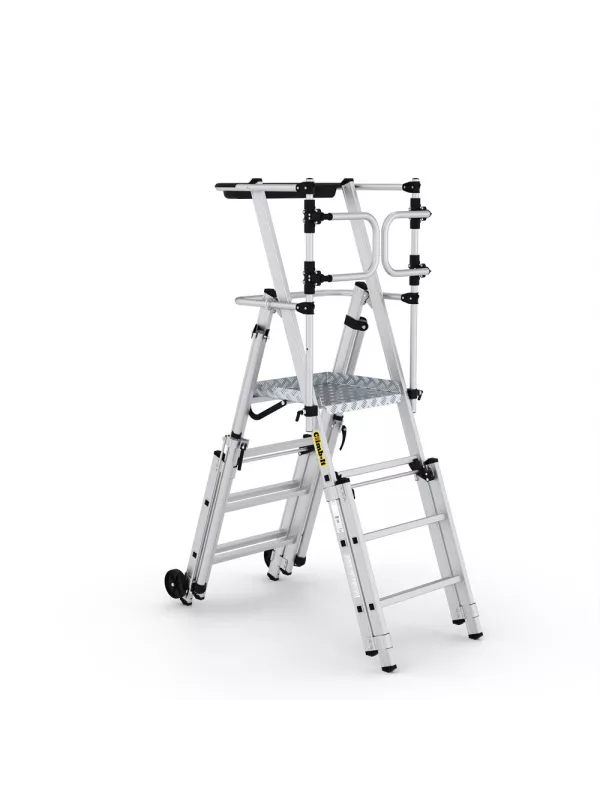 Climb-It Folding Telescopic Platform Steps with Safety Gate