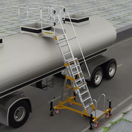 CLIMB-IT® Tanker Ladder – Height Adjustable Cantilever Platform