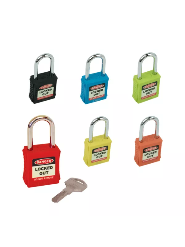 Centurion Safety Lockout Padlocks - Rainbow Pack (6 pack mixed colours)
