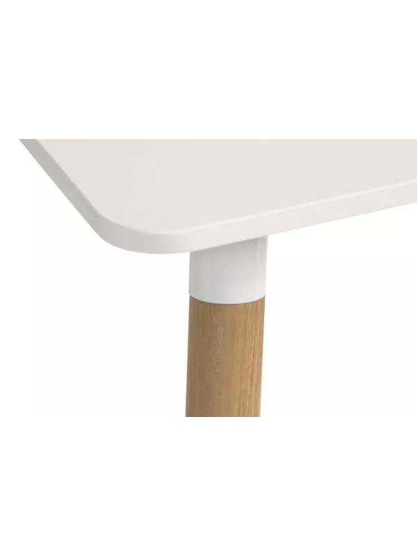 Teknik Skandi Square Table – Modern Beech-Leg Table for Canteens & Breakout Areas