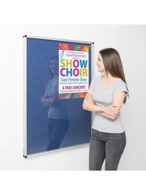 Premier Eco-Colour Class B Fire-Resistant Tamperproof Noticeboard