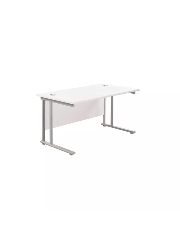Twin Upright Desk TC Office - White
