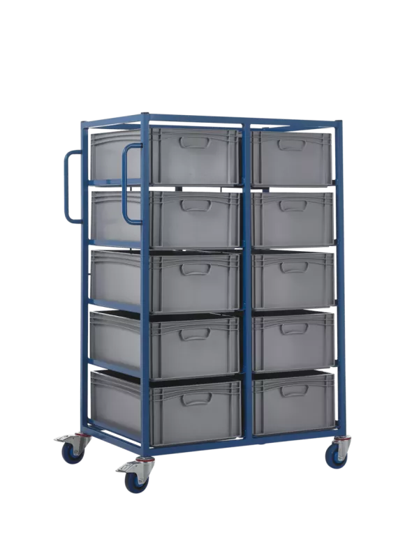 GPC Tray Rack with 220 x 600 x 400 mm 44 Litre Containers