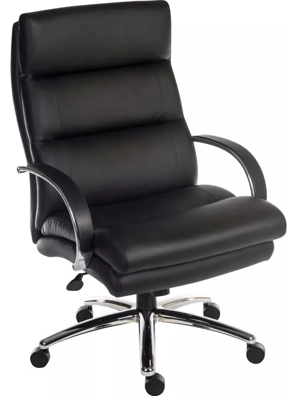 Teknik Samson Heavy Duty Executive Chair – Leather Look, Rated for 24-Hour Use