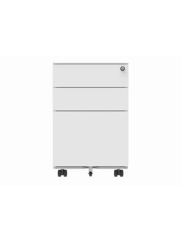 Steel Mobile Under Desk Office Storage Unit 3 Drawers