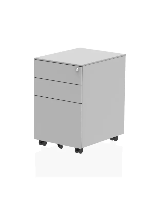 Impulse Steel Mobile Pedestal - 3 Drawer Lockable Storage