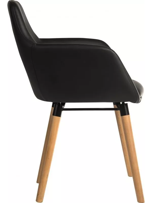 Teknik Premium Waiting Room Reception Chairs PU Leather with Wipe-Clean Finish