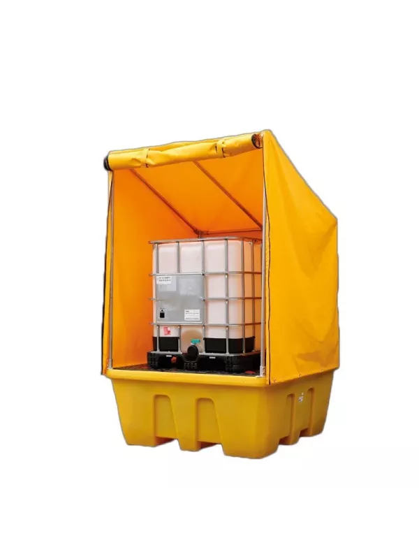 Fentex Single IBC Spill Pallet with Framed Cover