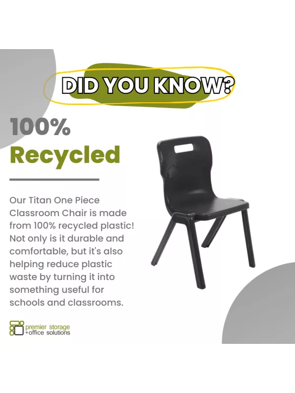 Titan One Piece Classroom Chairs- 100% RECYCLED