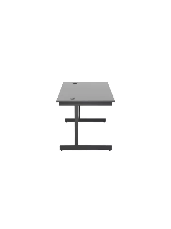 Single Upright Desk – Black