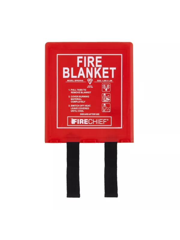 Firechief Rigid Case Fire Blanket with K40 Woven Glass Fibre BS EN 1869:2019 Certified