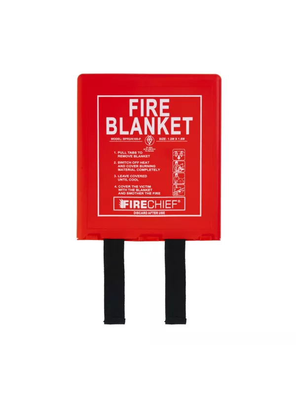 Firechief Rigid Case Fire Blanket with K100 Silicone Coated Glass Fibre BS EN 1869:2019 Certified (Premium Range)
