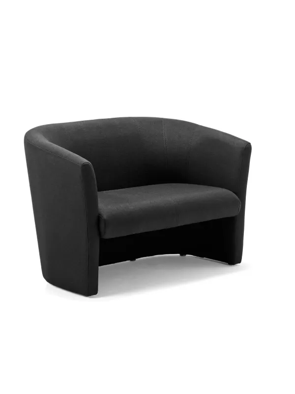 Neo Twin Tub Chair – Soft Bonded Leather or Fabric, Cushioned Reception Seating