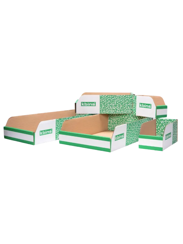 Cardboard Storage Bins Pack of 50 - A Range 100mm High Picking Bins