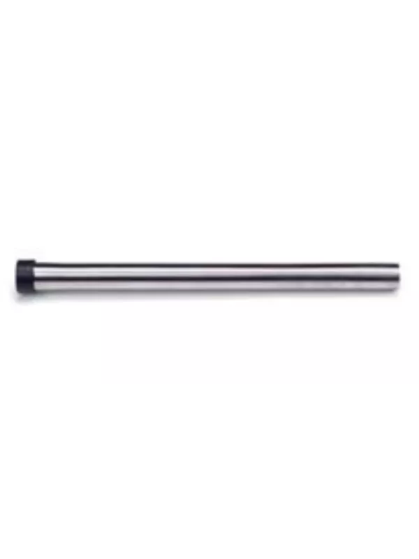 Straight metal vacuum extension tube displayed on a white background.