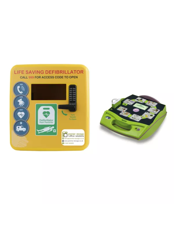 ZOLL AED Plus Fully Automatic Defibrillator & Outdoor Cabinet Bundle