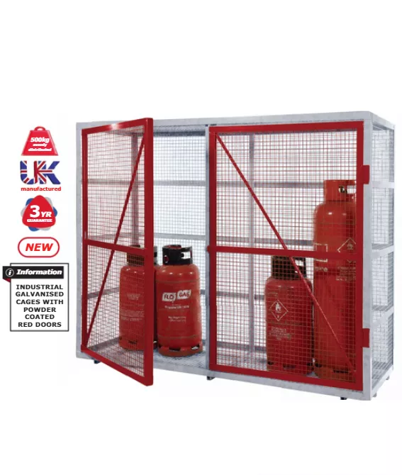 Grenadier Cages Security Cages Galvanised Red
