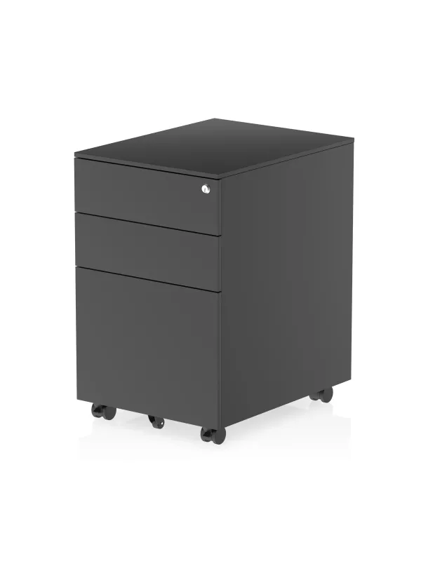 Impulse Steel Mobile Pedestal - 3 Drawer Lockable Storage