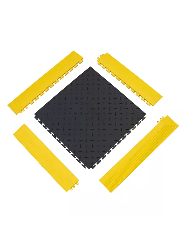 Tough Lock Anti-Fatigue Matting Tiles and Safety Edges