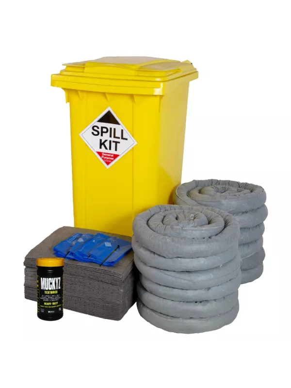 Fentex General Purpose Spill Kit in Wheelie Bin 240Litres