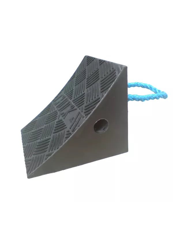 Thorworld Industries Rubber Wheel Chock with Rope Handle