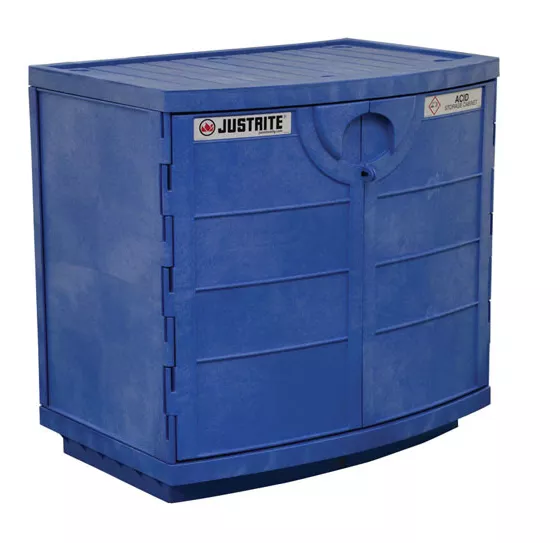 Corrosives/Acids Plastic Safety Cabinet closed