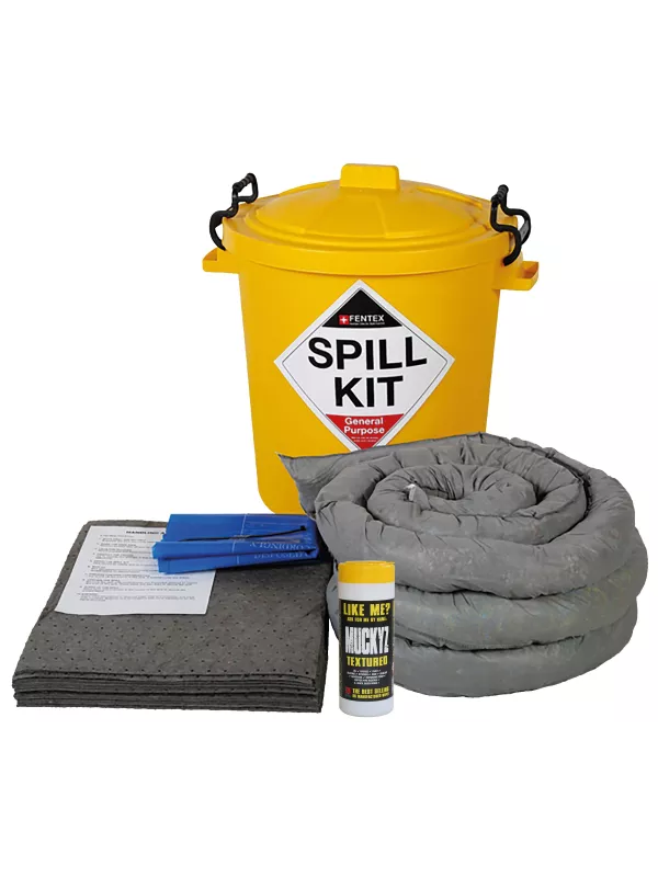 Fentex 60L General Purpose Spill Kit in Yellow Drum