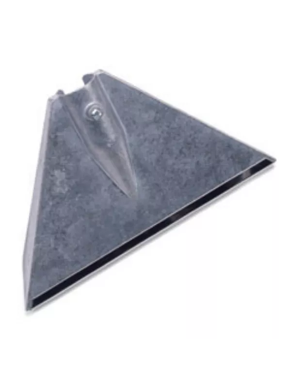 Large triangular grey plastic carpet and floor extraction tool head on a white background.