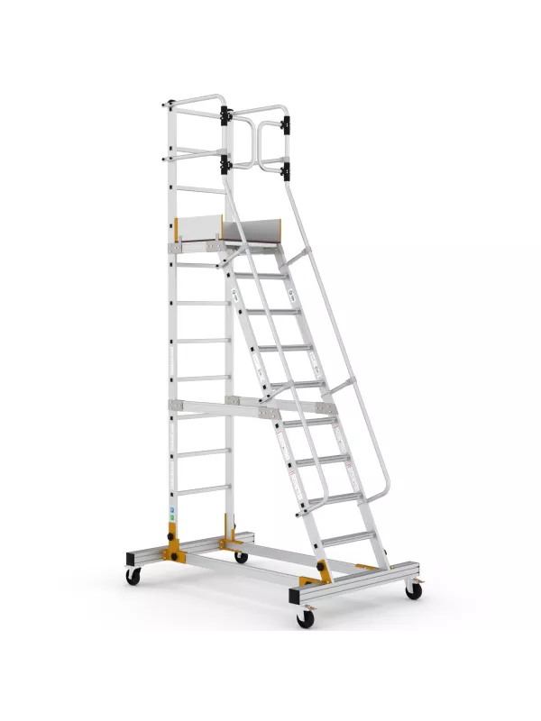 Climb-It Mobile Steps with Safety Gate | 4-12 Tread