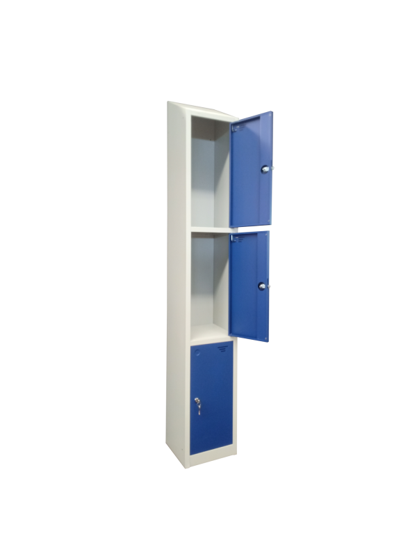Premier Sloping Top Metal Storage Locker - 3 Door