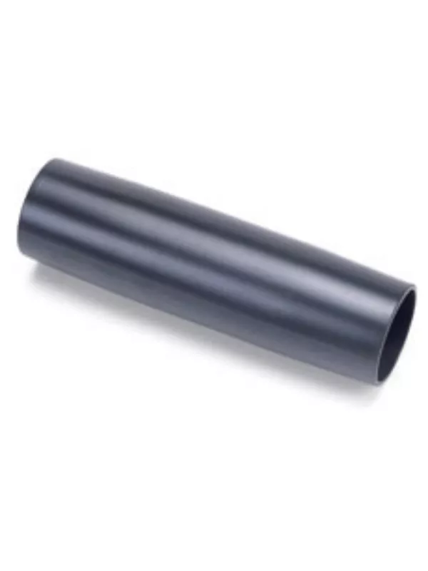 Black plastic vacuum hose connector attachment on a white background.